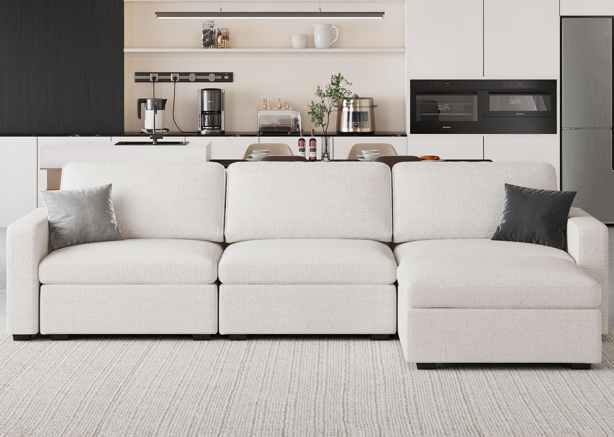 Oversized Modular Sectional Sofa with Storage Seats L Shaped Couch