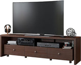 Elegant 80” TV Stand with Three Cabinets and Storage, Modern Entertainment Center