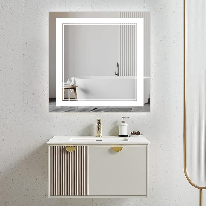 LED Bathroom Mirror, Bathroom Mirror with Lights, LED Mirror