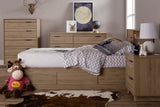 Fynn 2-Drawer Nightstand, 0, 16.5"D x 21.06"W x 23.06"H, Rustic Oak