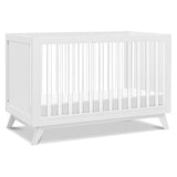 Otto 3-in-1 Convertible Crib in Walnut with Acrylic Slats, Greenguard Gold Certified