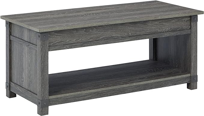 Freedan Rustic Farmhouse Console Sofa Table, Gray