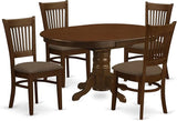 KEVA7-ESP-C 7 Piece Kitchen Table & Chairs Set Consist of an Oval Dining Room Table