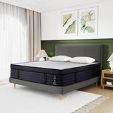 Queen Mattress, 15 Inch Hybrid Charcoal Gel Memory Foam Mattress