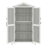 Outdoor Storage Shed with 4 Removeable Shelves