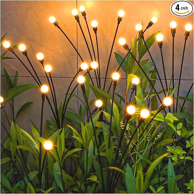 Solar Garden Lights - Upgraded Solar Swaying Light, Sway by Wind