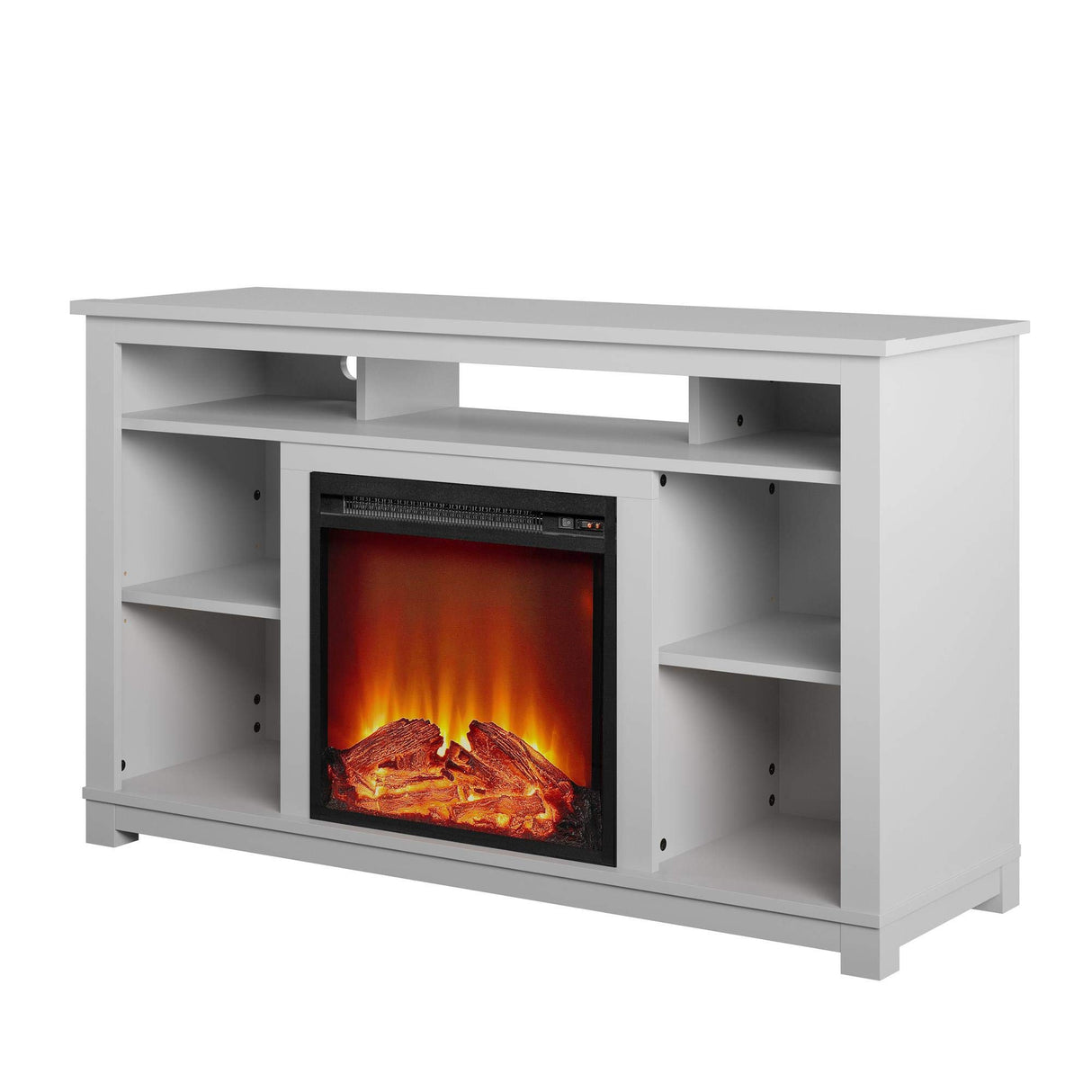 Edgewood Fireplace TV Stand for TVs up to 55", Dove Gray