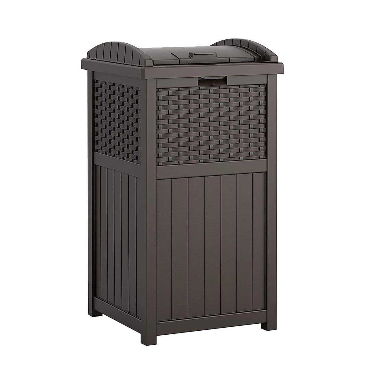 33 Gallon Commercial Outdoor Trashcan Hideaway with Lid for 30 to 33 Gallon Trash Bags