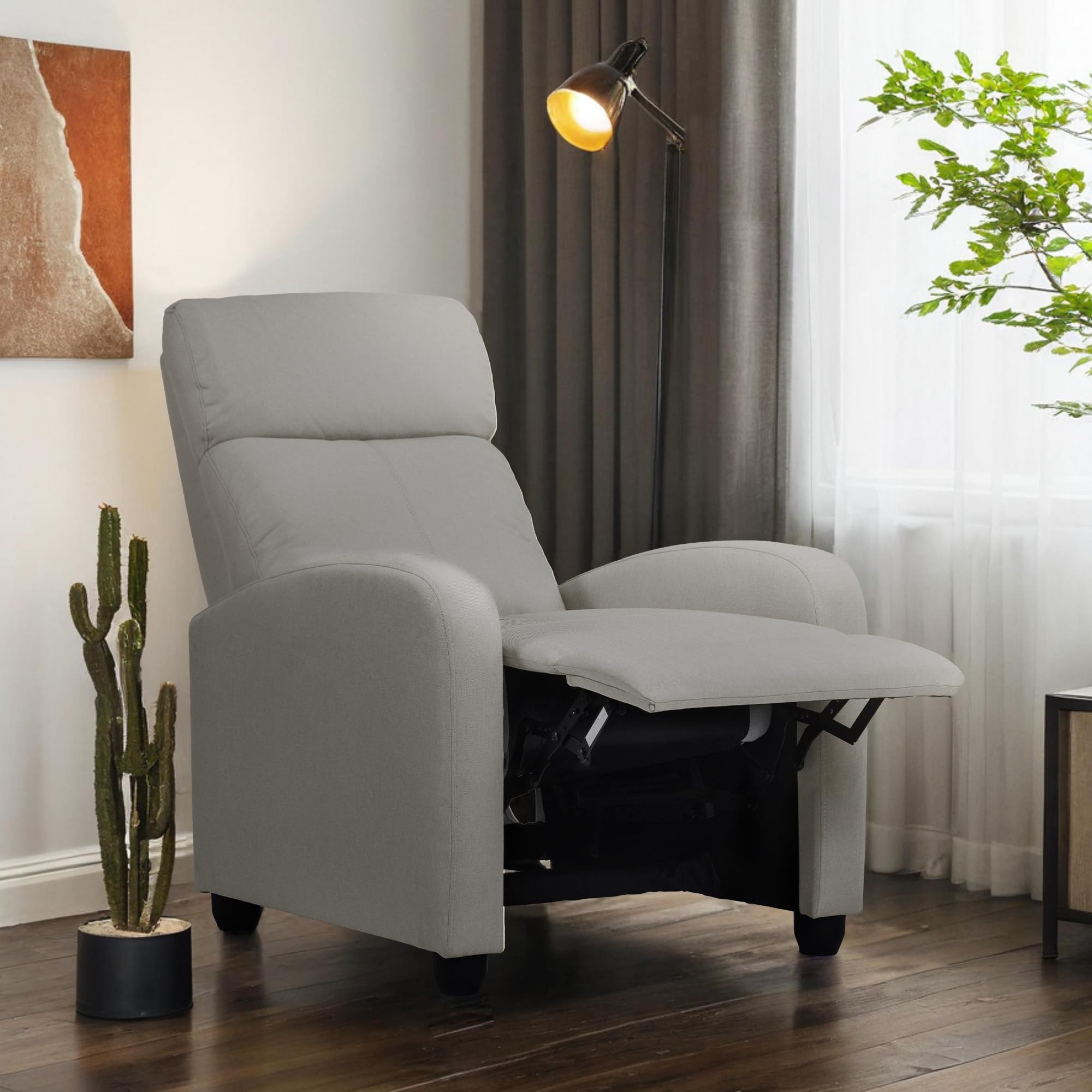 Flexispot Recliner Chair – Adjustable Backrest with Footrest & Soft Fabric