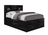 Furniture USA Linda Bed, Queen, Black (LINDA-BL-QB (M))