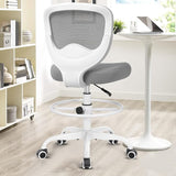 Drafting Chair Tall Office Chair for Standing Desk Chairs with Adjustable Height Footrest