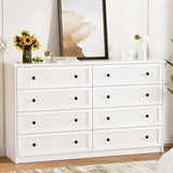 10 Drawer Dresser for Bedroom, 59.1" Wide Dressers & Chests of Drawers with Gold Handle,