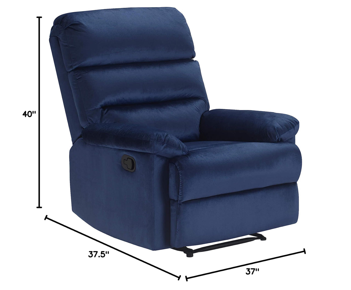 Recliner, Navy Blue