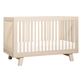 Hudson 3-in-1 Convertible Crib with Toddler Bed Conversion Kit in Washed Natural,