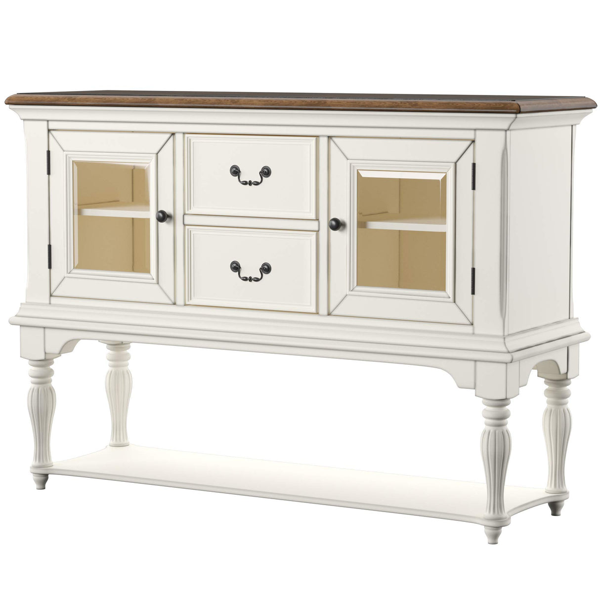 Cumberland Creek Server, W56 x D18 x H40, White