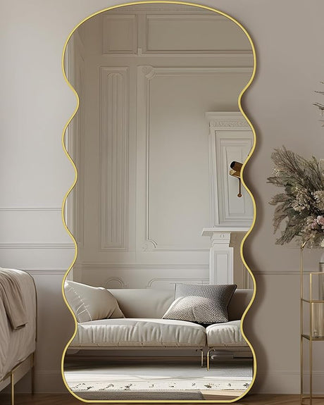 Arched Full Length Mirror, 71"x28" Floor Mirror Freestanding, Floor Standing Mirror Full