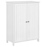 Bathroom Floor Cabinet, Modern Storage Freestanding Organizer Cabinet with Adjustable