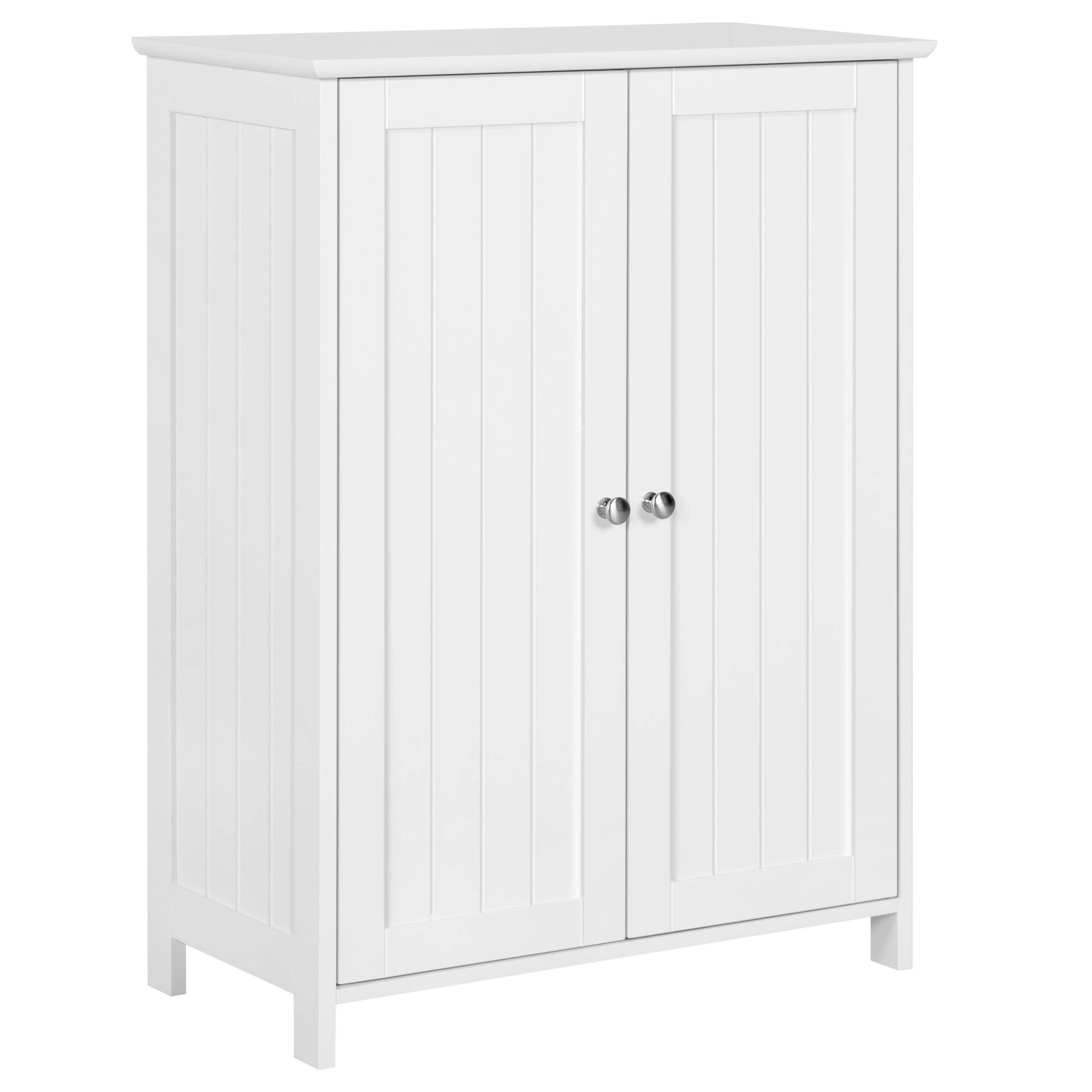Bathroom Floor Cabinet, Modern Storage Freestanding Organizer Cabinet