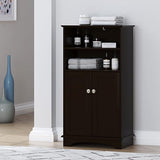 Tall Bathroom Storage Cabinet, Floor Towel Cabinet with A Drawer and Doors,