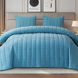 Queen Bedspread Set, Fluffy Bedding Set, Lightweight Quilt Set
