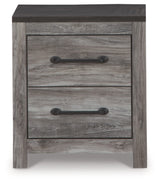 Bronyan 2 Drawer Nightstand,  Gray