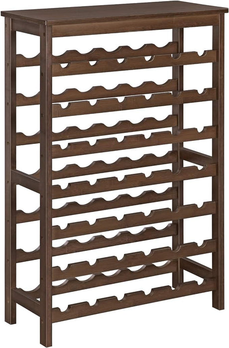 42-Bottle Wine Rack Free Standing Floor, 7-Tier Display Wine Storage Shelves