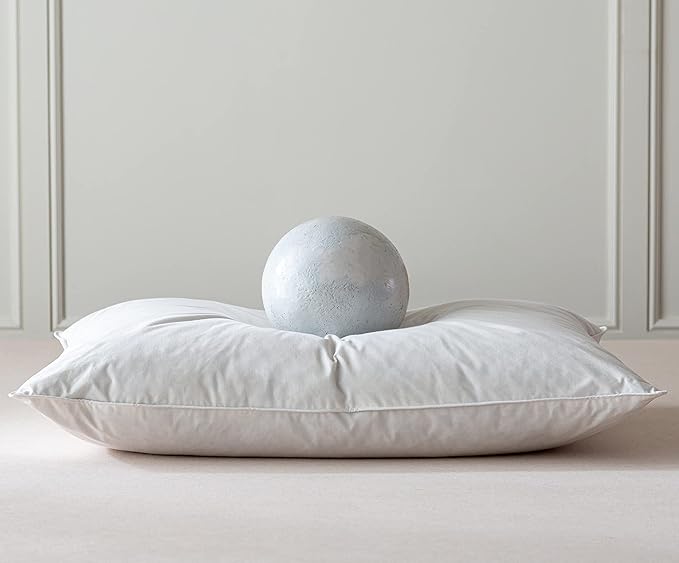 Luxury Feathers Down Pillows Standard Size  Hotel Quality Fluffy Bed Pillows