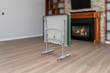 Ping Pong Stationary and Rollaway Tables - 3/4 Size Table Tennis Table - Space Saver Game Table