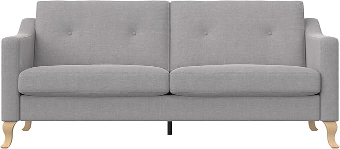 Mr. Kate Tess Sofa with Soft Pocket Coil Cushions, Small Space Living Room Furniture, Green Velvet