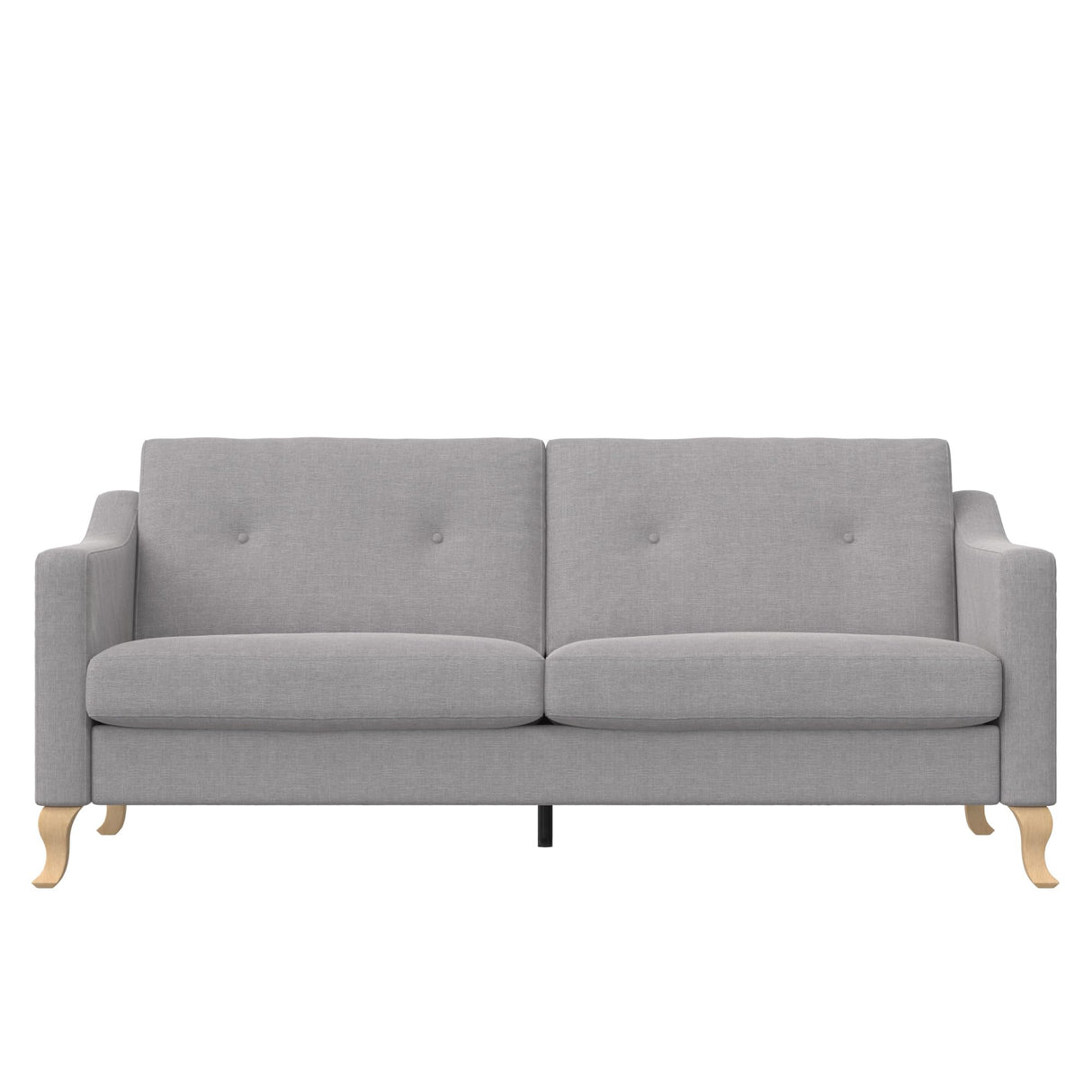 Tess Sofa with Soft Pocket Coil Cushions, Small Space Living Room Furniture, Light Gray