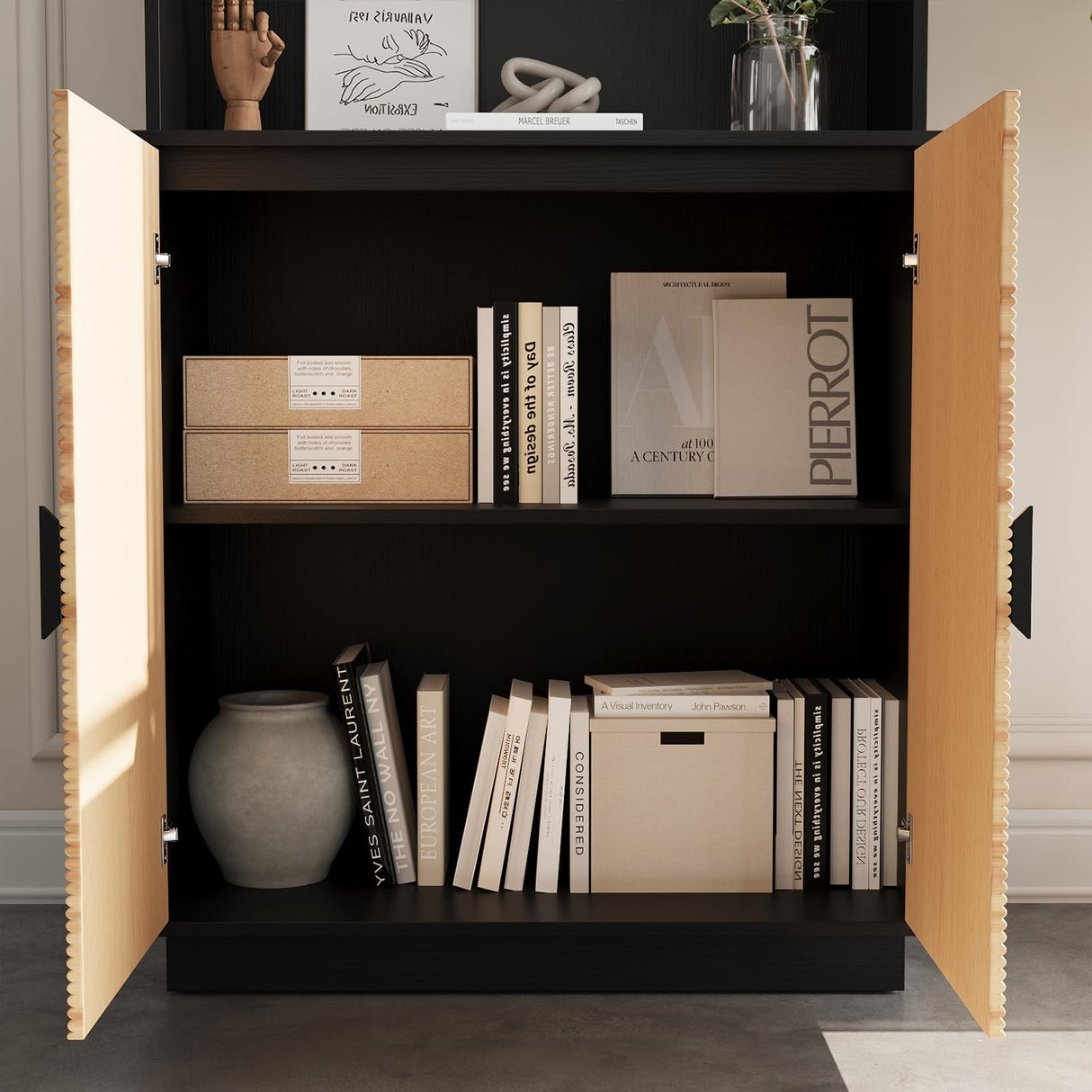 4-Piece Entertainment Center with Bookshelves for TVs up to 75"