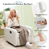 Swivel Rocking Chair - Massage Recliner, Nursery Glider with High Back