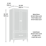 Carson Forge Armoire, Washington Cherry finish