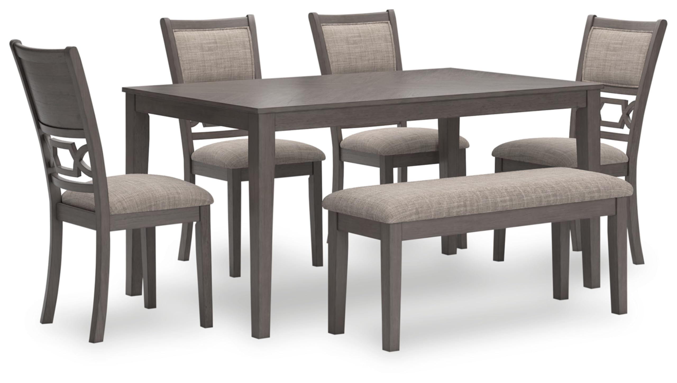 Wrenning 6-Piece Dining Set with Diamond Pattern