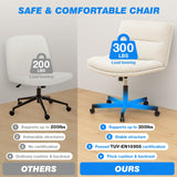 Criss Cross Office Chair with Wheels - Height Adjustable Swivel Desk Chair