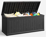 230 Gallon Outdoor Large Resin Storage Box, Waterproof Deck Box