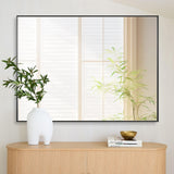 36 x 48 Inch Rectangle Wall Mirror, Aluminum Frame Rectangular Mirror