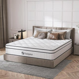 King Mattress, 14 Inch King Size Mattress in a Box, Hybrid Matterss King with Pocket Spring and Soft Foam