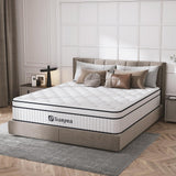 King Mattress, 14 Inch King Size Mattress in a Box, Hybrid Matterss King with Pocket Spring and Soft Foam