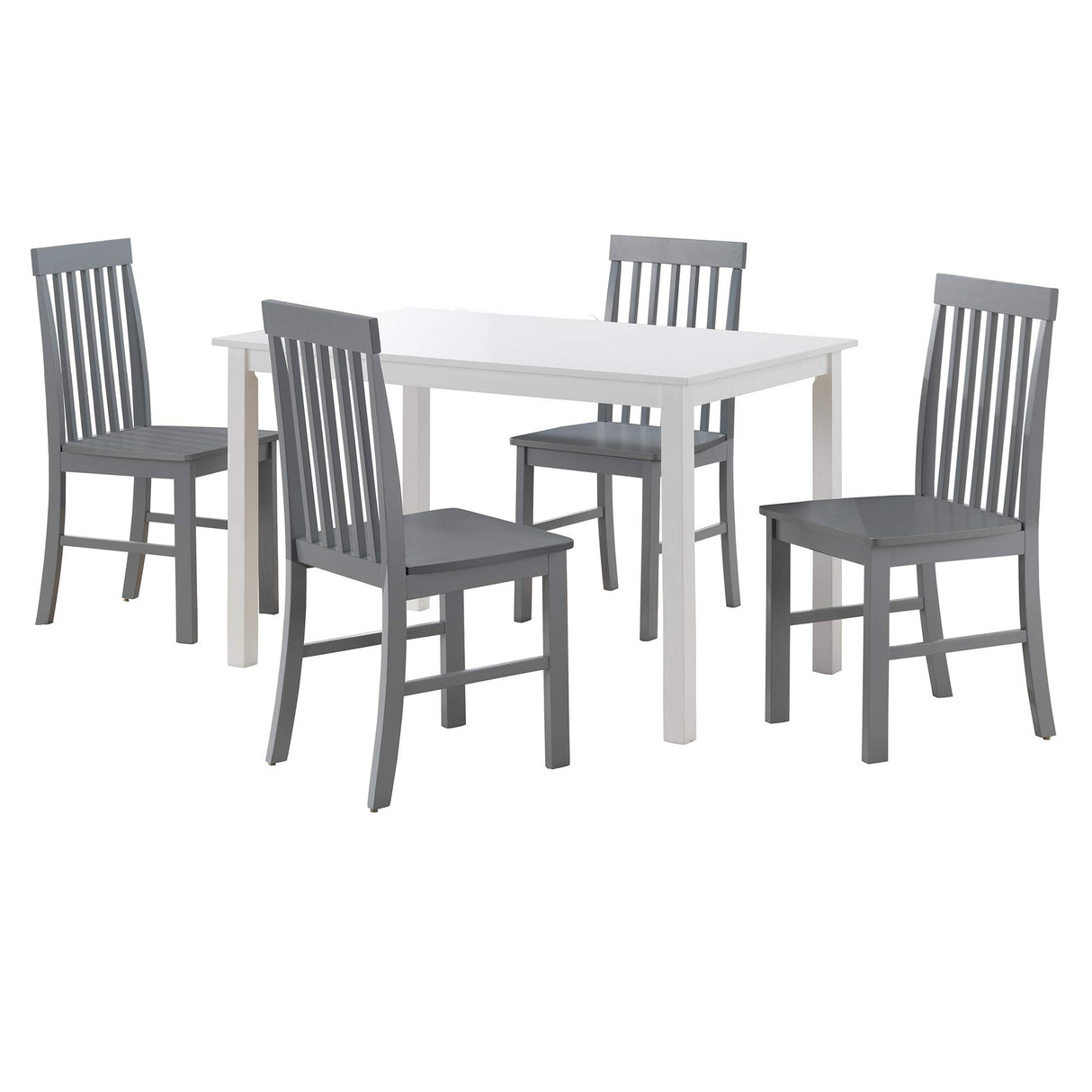 4 Person Modern Farmhouse Wood Small Dining Table Dining Room Kitchen Table Set 4
