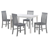 4 Person Modern Farmhouse Wood Small Dining Table Dining Room Kitchen Table Set 4