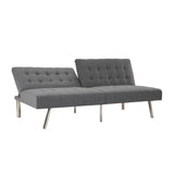 Tufted Split Back Futon Convertible Sofa Bed, Futon Couches for Living Room