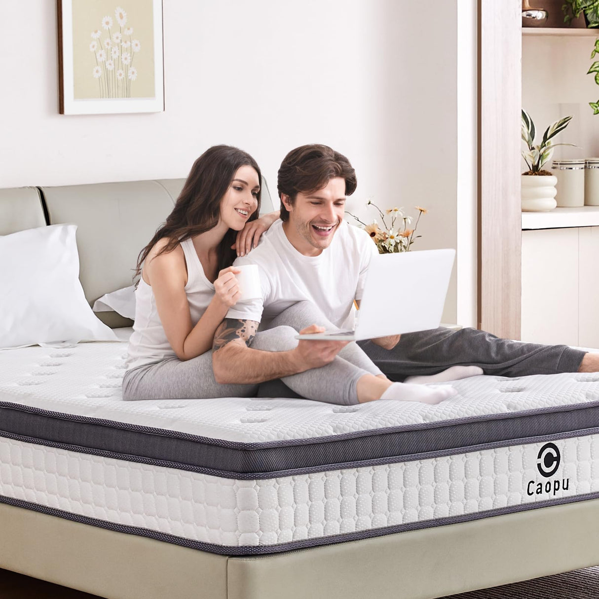 Full Size Mattress, 10 inch Hybrid Mattress in a Box, Full Mattress Medium Firm