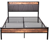 Headboard with Charging Station, Noise Free, Solid and Stable, No Box Spring Needed,