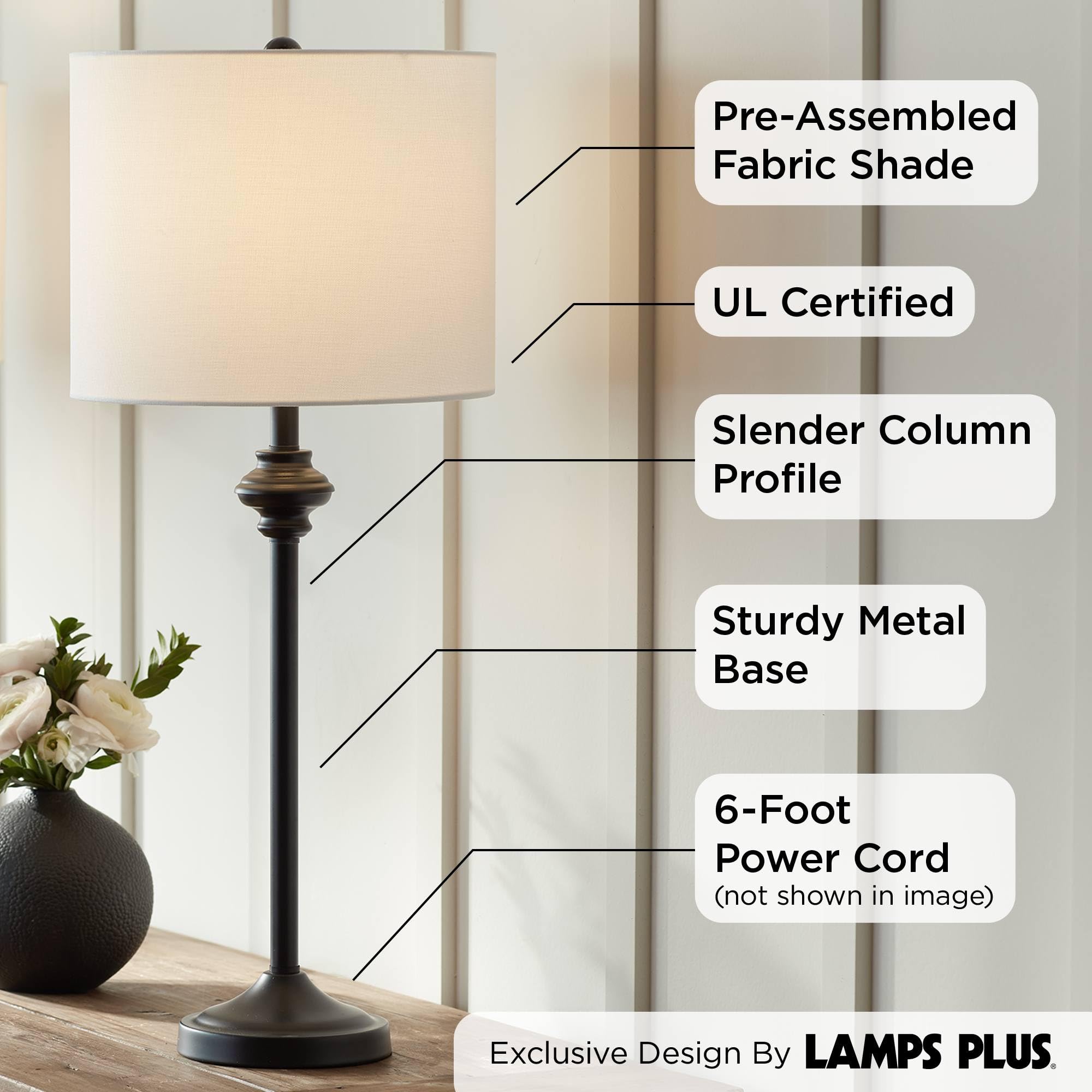 Lynn Modern Table Lamps Set of 2 - 26" Tall Buffet Lamps