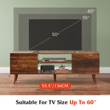 TV Stand for 55 60 inch TV, Mid Century Modern TV Console, Entertainment Center