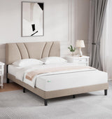 Full Size Bed Frame with Adjustable Headboard Platform Bed Frame Full Size