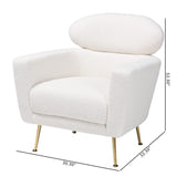 Baxton Studio Fantasia Chair, One Size, Ivory