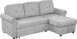 83" Modern Sectional Sofa,L Shaped Corner Couch,with Chaise and Removable Backrest