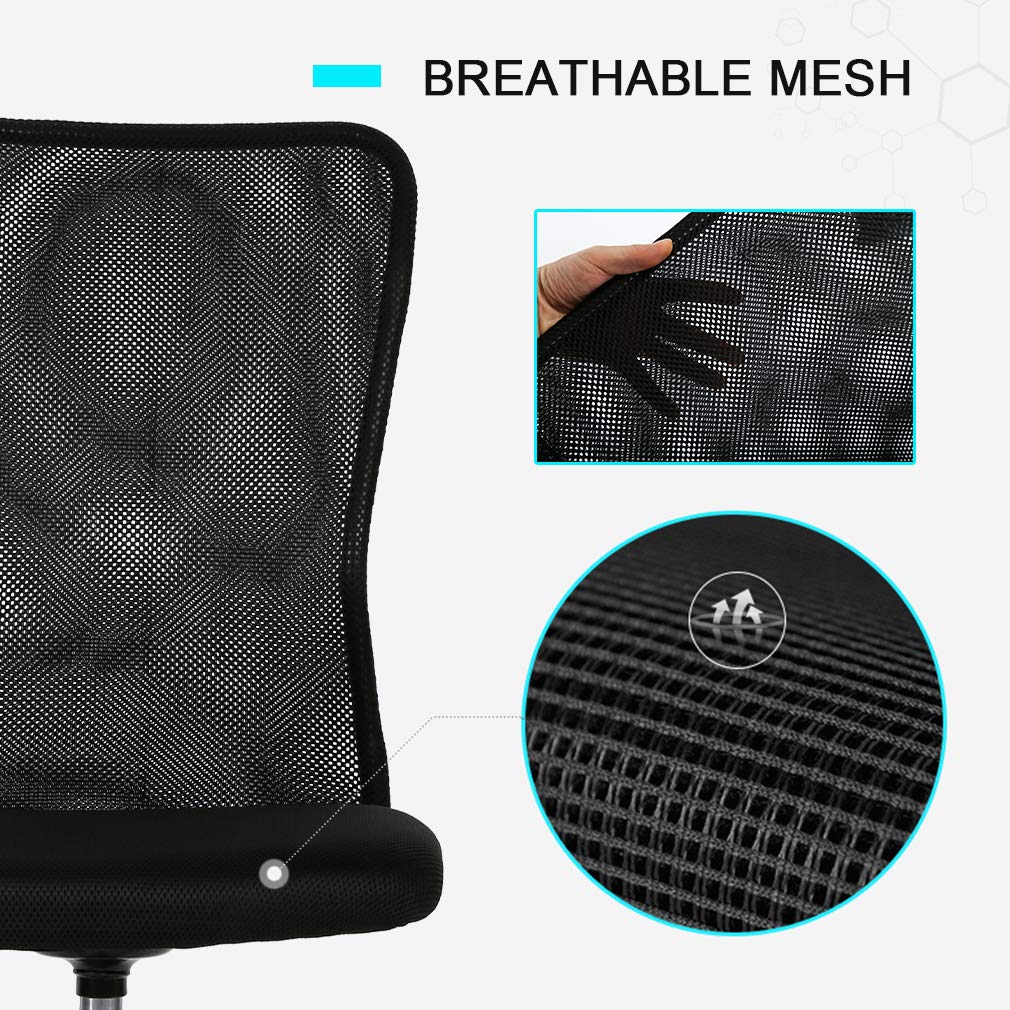 Ergonomic Office Chair Mesh Computer Desk Executive Task Rolling Swivel with Wheels